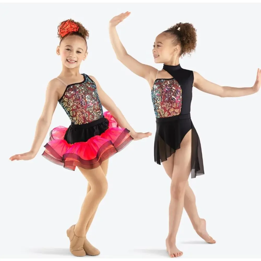 Pre-Owned Dance Costume Small Child Black Revolution RC23527 Jazz Lyrical Acro
